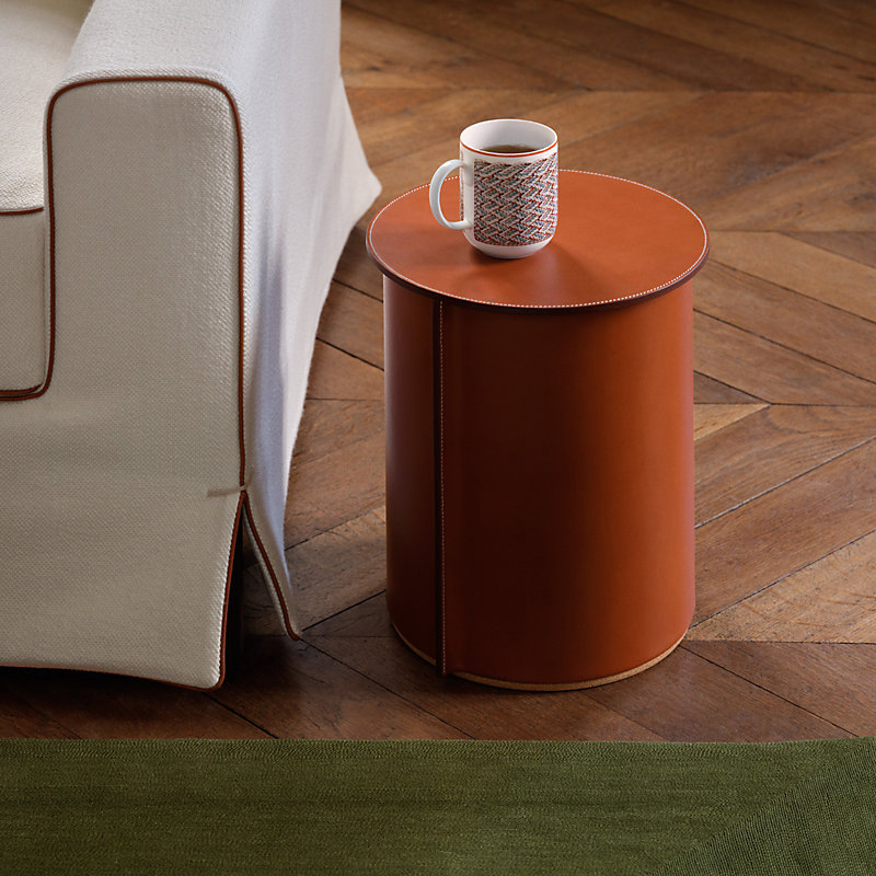 Equipages d'Hermès cork stool, small model - Beige | Hermès USA